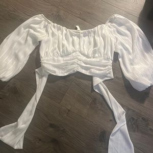 White off the shoulder blouse